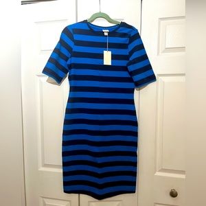 Target A New Day Blue/Navy Striped Dress NWT